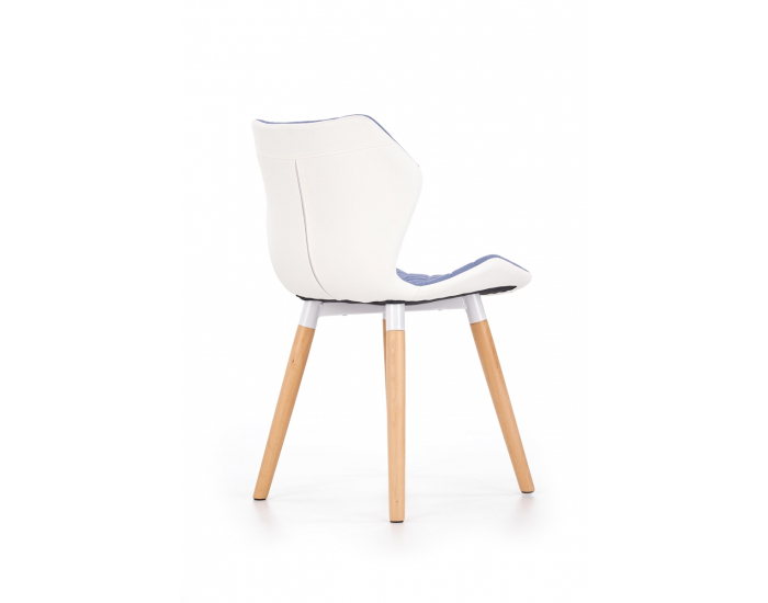 Jedálenská stolička K277 - modrá / biela