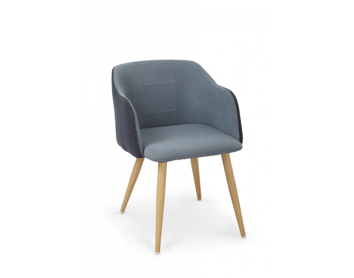 Jedálenská stolička K288 - granátová / modrá