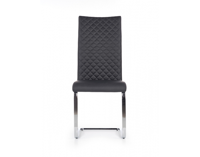 Jedálenská stolička K293 - čierna / chróm