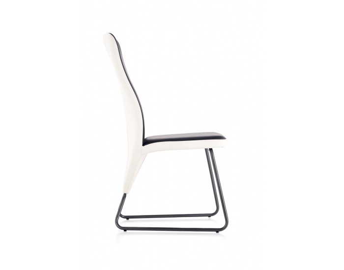 Jedálenská stolička K300 - čierna / biela