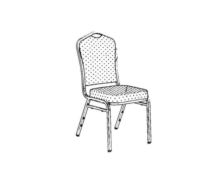 Jedálenská stolička K66 - žltá / zlatá