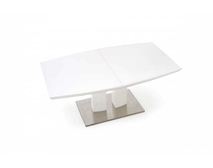 Rozkladací jedálenský stôl Lorenzo - biely lesk