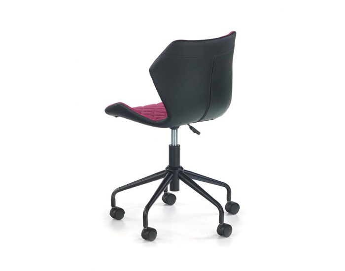 Detská stolička na kolieskach Matrix - ružová / čierna