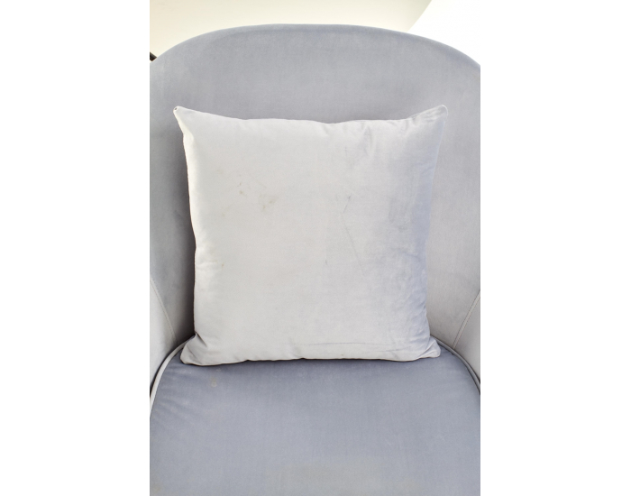 Kreslo Opale - svetlosivá / tmavý orech