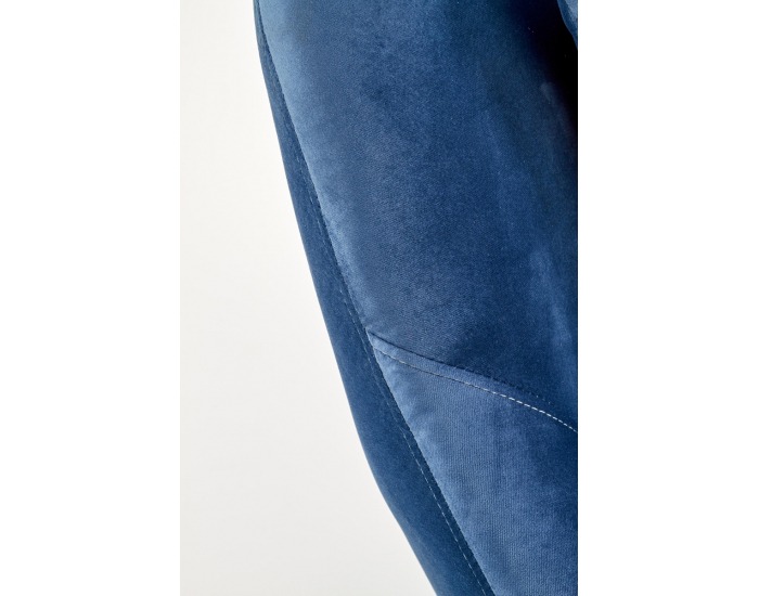 Kreslo Opale - tmavomodrá / tmavý orech