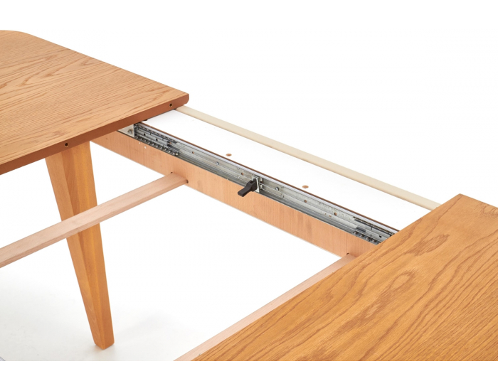 Rozkladací jedálenský stôl Orchid - dub medový / béžová