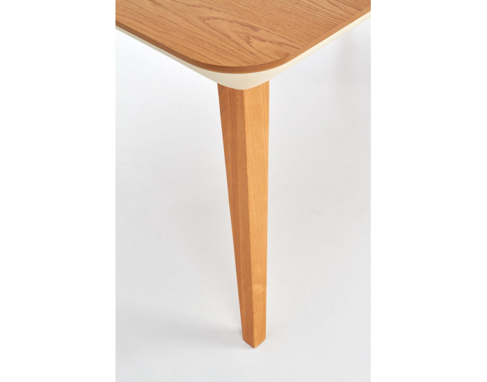 Rozkladací jedálenský stôl Orchid - dub medový / béžová