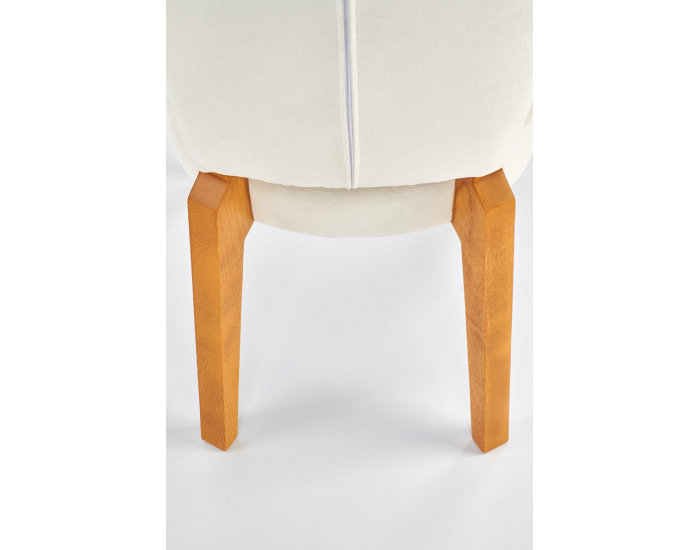 Jedálenská stolička Rois - krémová / dub medový