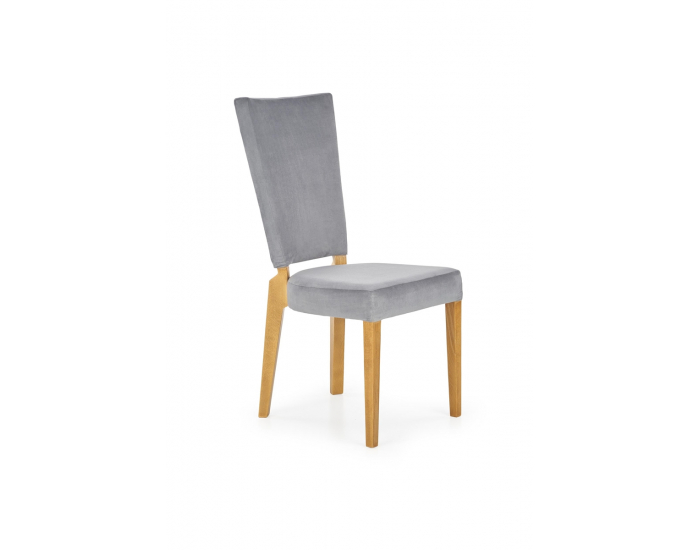 Jedálenská stolička Rois - sivá / dub medový