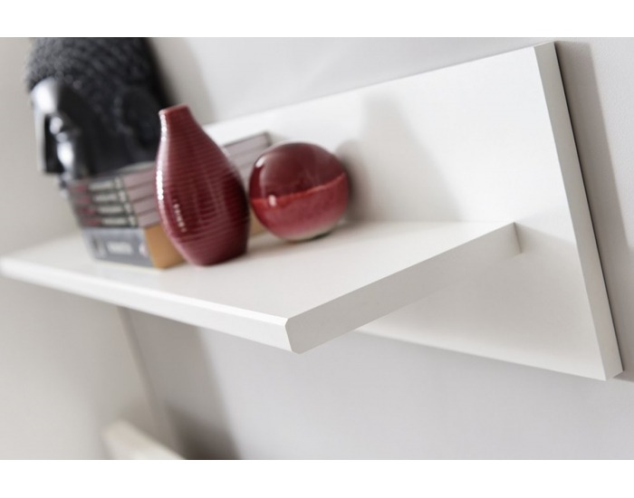 Obývacia stena s osvetlením Timber 1 - biela / červený lesk