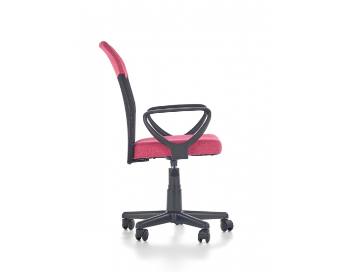 Kancelárska stolička s podrúčkami Timmy - ružová / čierna
