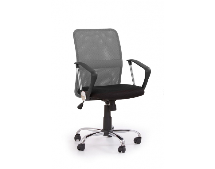 Kancelárska stolička s podrúčkami Tony - sivá / čierna