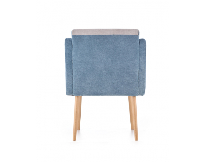 Kreslo Well - tyrkysová / svetlosivá