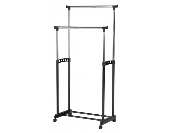 Pojazdný vešiak WU-10 - čierna / chróm