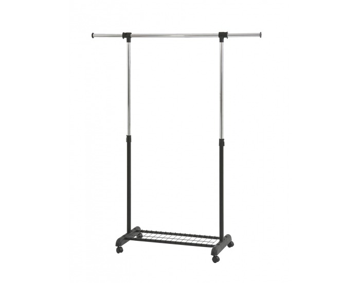 Pojazdný vešiak WU-12 - čierna / chróm