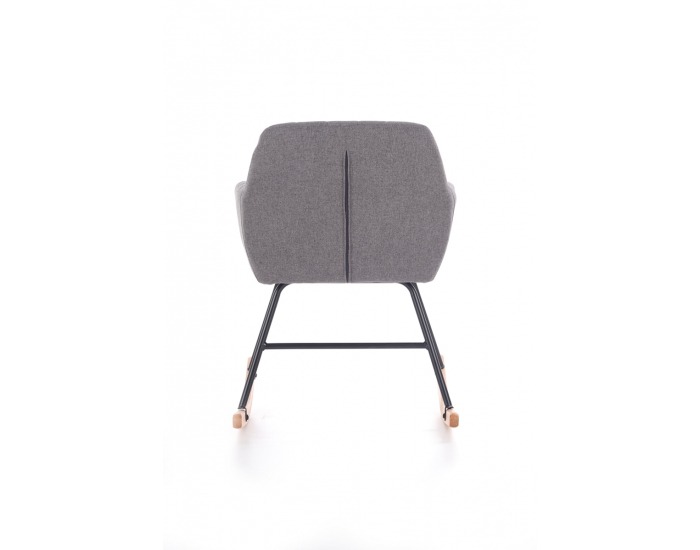 Hojdacie kreslo York - sivá / prírodná