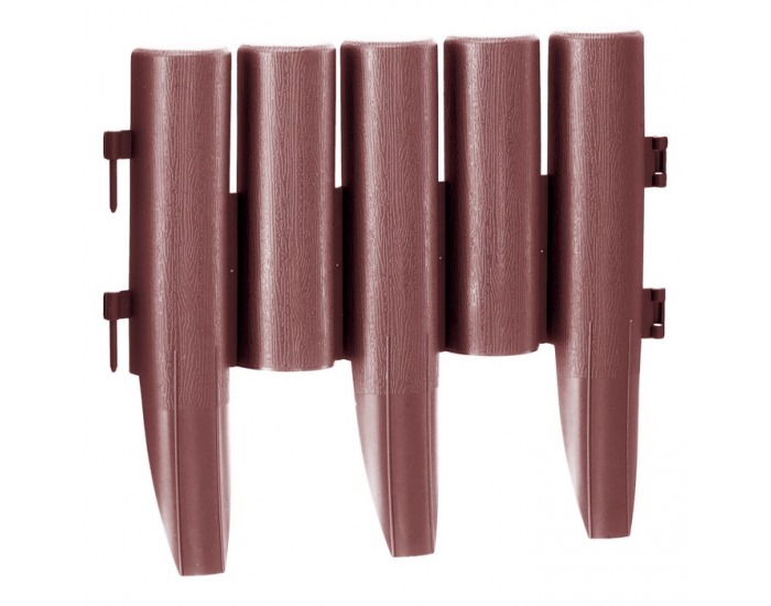 Obruba trávnika / záhradný plôtik (10 ks) Hansi New - hnedá