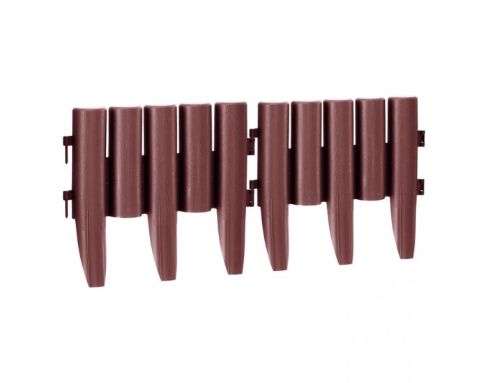 Obruba trávnika / záhradný plôtik (10 ks) Hansi New - hnedá