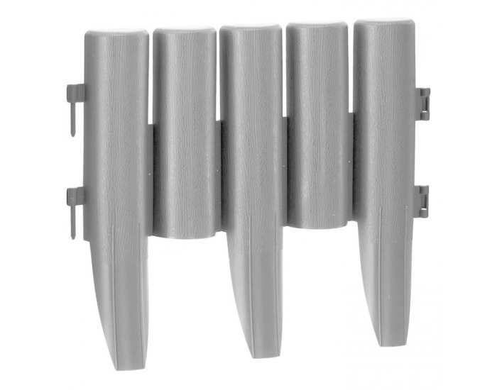 Obruba trávnika / záhradný plôtik (10 ks) Hansi New - sivá