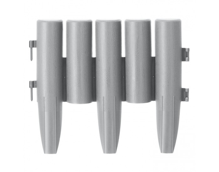 Obruba trávnika / záhradný plôtik (10 ks) Hansi New - sivá