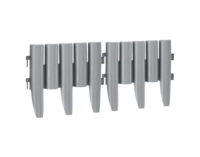 Obruba trávnika / záhradný plôtik (10 ks) Hansi New - sivá