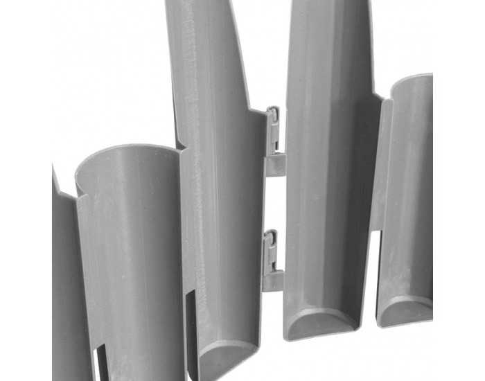 Obruba trávnika / záhradný plôtik (10 ks) Hansi New - sivá