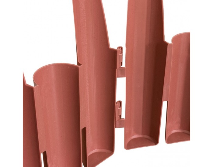 Obruba trávnika / záhradný plôtik (10 ks) Hansi New - terakota