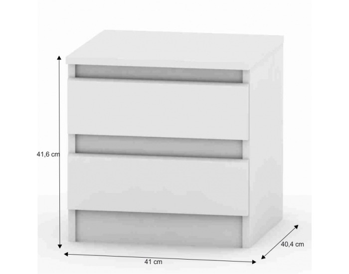 Nočný stolík Hany 002 - biela