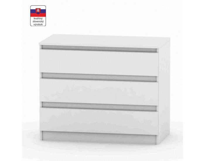 Zásuvková komoda Hany 003 - biela