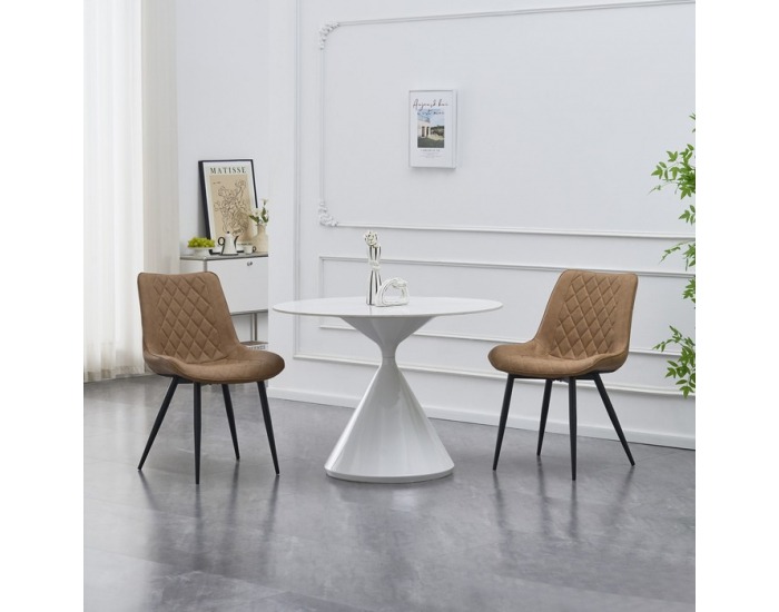 Jedálenská stolička Harlan - svetlohnedá / čierna