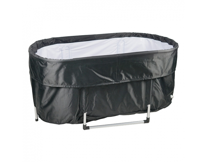 Prenosná skladacia vaňa na otužovanie Harto 290 l - čierna