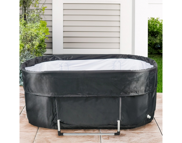 Prenosná skladacia vaňa na otužovanie Harto 290 l - čierna