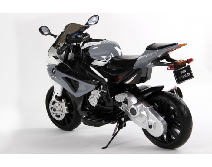 Detská elektrická motorka BMW S1000RR - sivá