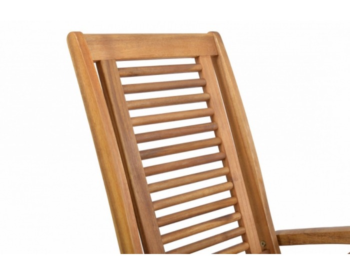 Polohovateľné drevené záhradné lehátko Camberet Lounger - akácia