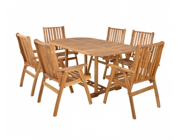 Drevený záhradný set Rounded Set - akácia