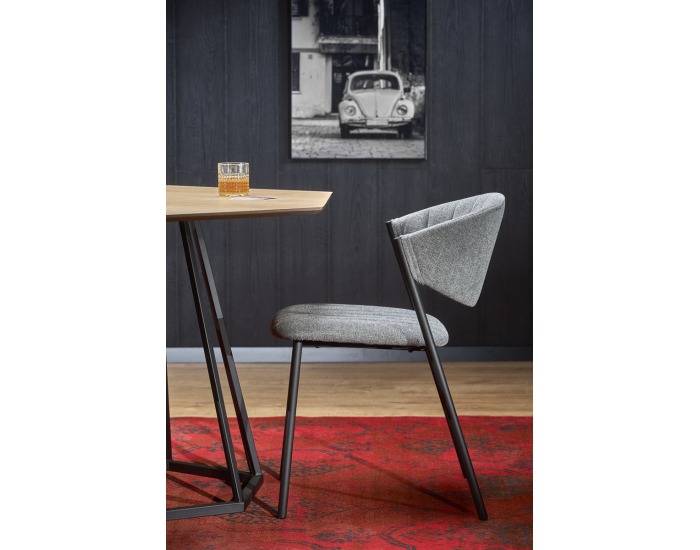 Jedálenský stôl Herman - prírodná / čierna