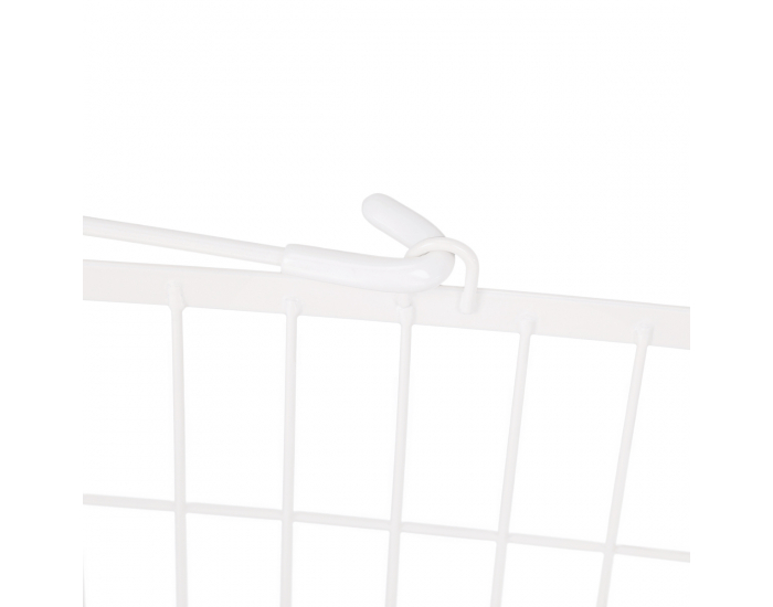 Viacúčelový regál s košíkmi na kolieskach Hermes - biela