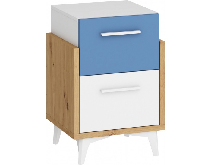 Detská izba Hey - dub artisan / biela / modrá