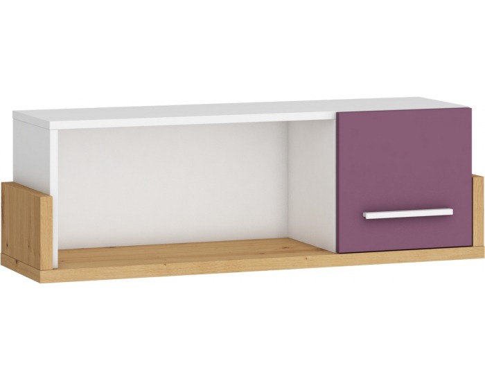 Univerzálna polica Hey HEY-22 - dub artisan / biela / fialová