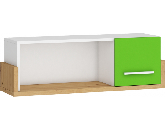 Študentská izba Hey - dub artisan / biela / zelená