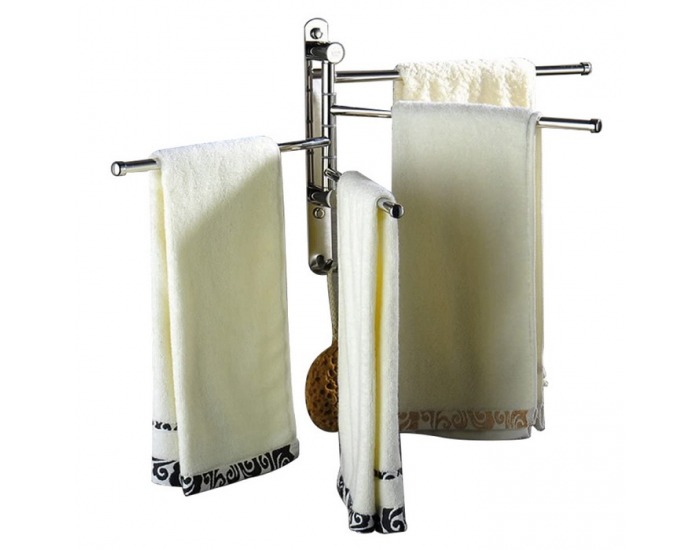 Držiak na uteráky Holder - strieborná