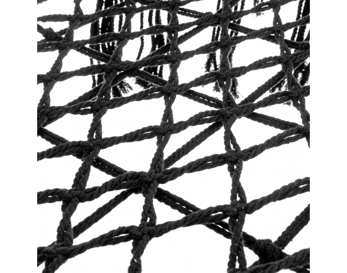 Závesné hojdacie kreslo Hoppy 120x80 cm - čierna