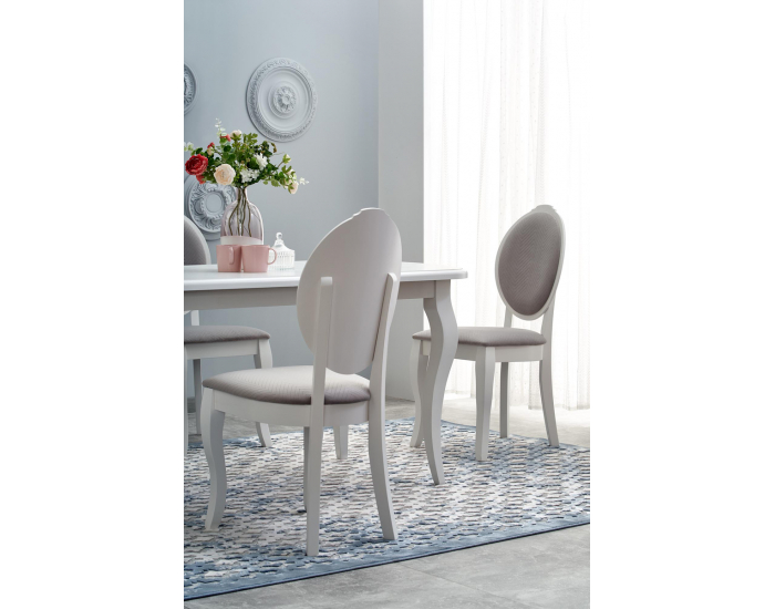 Rustikálny rozkladací jedálenský stôl Horacy - biela