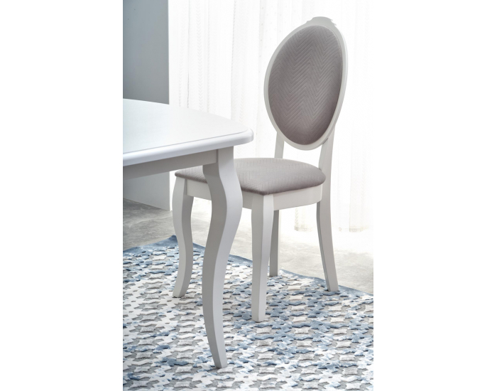 Rustikálny rozkladací jedálenský stôl Horacy - biela