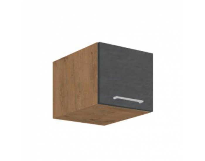 Horná kuchynská skrinka Vega 40 NAGU-36 1F - dub lancelot / sivá matná