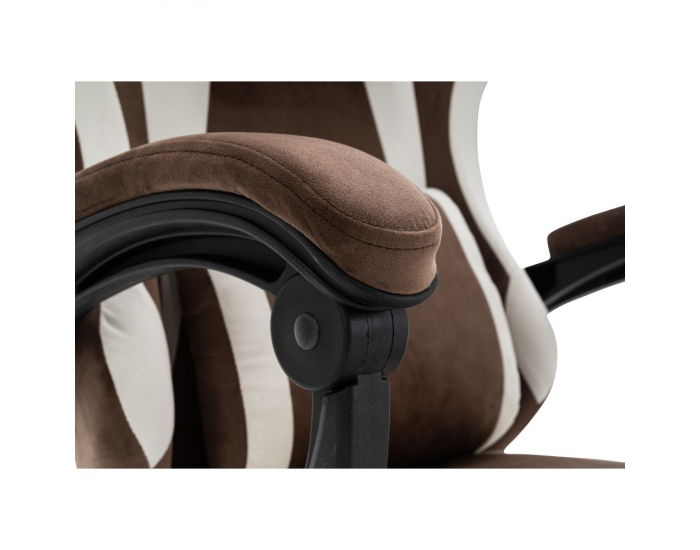 Herné kreslo Hospo - hnedá / biela