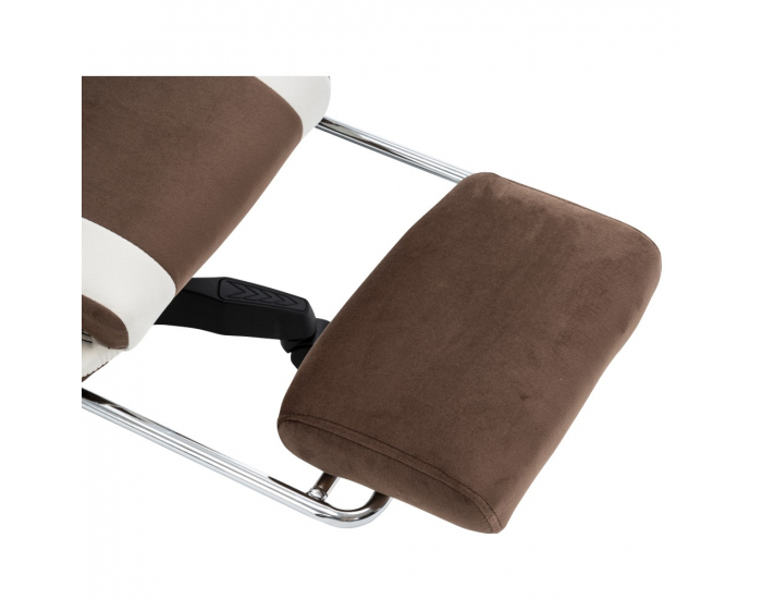 Herné kreslo Hospo - hnedá / biela