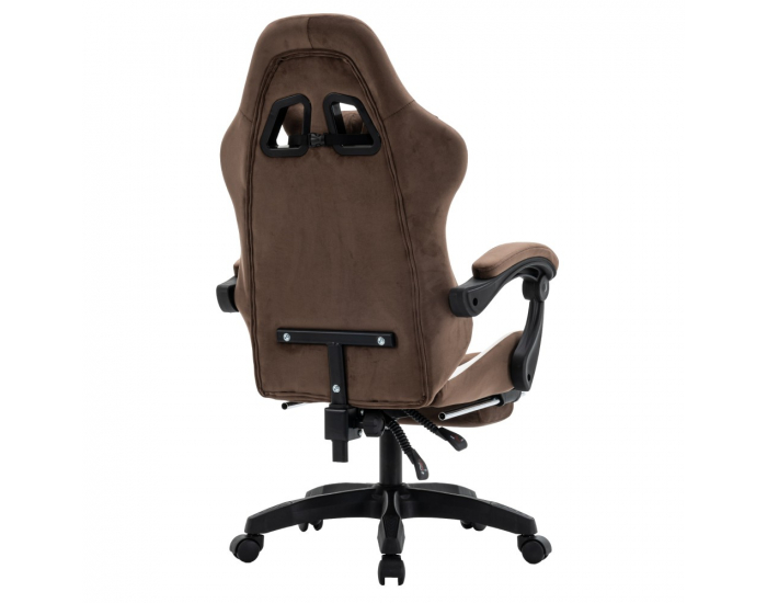 Herné kreslo Hospo - hnedá / biela