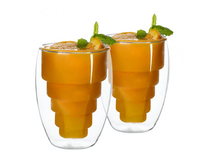 Termo pohár (2 ks) Hotcold Typ 17 250 ml - priehľadná