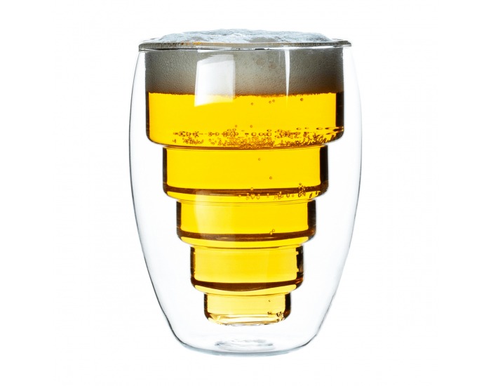 Termo pohár (2 ks) Hotcold Typ 17 250 ml - priehľadná